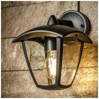 CGC Lighting 'VIOLET' Outdoor Wall Lantern Light in Black