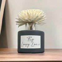 60 SECOND MAKEOVER Dark Honey & Tobacco Luxury Flower Diffuser Highly Fragranced Scented in Grey