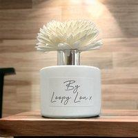 60 SECOND MAKEOVER Dark Honey & Tobacco Luxury Flower Diffuser Highly Fragranced Scented in White