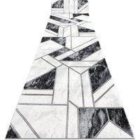 RugsX Exclusive Emerald Runner in Black | Size: 100 cm x 360 cm