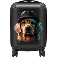 Warren Reed - Designer Golden Retriever Dog Splashart Suitcase | Size: Large