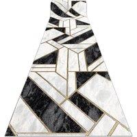 RugsX Exclusive Emerald Runner in Black | Size: 80 cm x 160 cm
