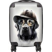 Warren Reed - Designer Labrador Retriever Dog With Hat Splashart Suitcase | Size: Large
