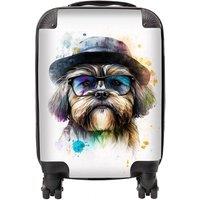 Warren Reed - Designer Lhasa Apso Dog Splashart Suitcase | Size: Cabin