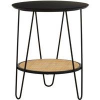 Orsina Side Table With Hairpin Legs, Stylish Design Lounge Table, Minimalist Hallway Table With Metal Hairpin Legs in Natural