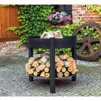 Norfolk Leisure Lifestyle Montana 80cm Metal High Fire Bowl in Black
