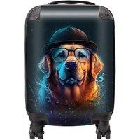 Warren Reed - Designer Golden Retriever Dog Splashart Suitcase | Size: Large