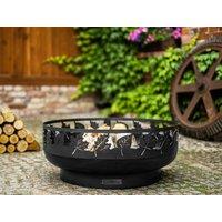 Norfolk Leisure Lifestyle Toronto 80cm Decorative Metal Fire Bowl in Black