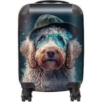Warren Reed - Designer Labradoodle Dog Splashart Suitcase | Size: Large