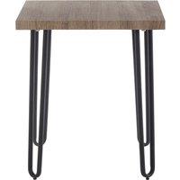 Orsina Sleek Borough Side Table, Slightly Angled Legs Table By The Couch, Veneer Top Bed Side Table For Bedroom in Natural