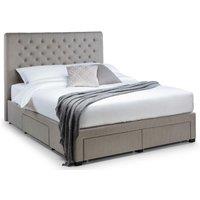 Ashfield Grey Deep Premium Button 4 Drawer Bed - Super King