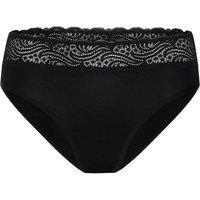 Modibodi Women's Period Pant Sensual Hi Waist Bikini Light Black Knickers | Size: 16