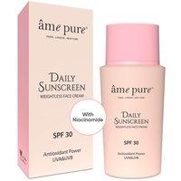 me pure Women's DAILY SUNSCREEN | SPF 30 - Anti-Aging Face Cream With Niacinamide in White | Size: 50ml