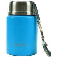 Gr8 Home Stainless Steel Insulated Vacuum Food Flask With Spoon Blue