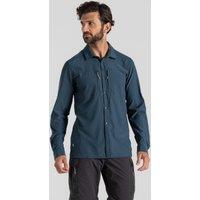 Craghoppers Men's Nosilife Pro' Long Sleeve Shirt in Blue | Size: Large