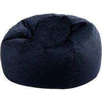 icon Kingston Classic Velvet Bean Bag Chair Ochre Yellow Bean Bags in Dark Blue