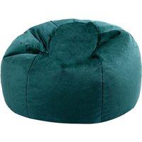 icon Kingston Classic Velvet Bean Bag Chair Ochre Yellow Bean Bags in Teal
