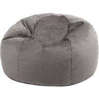 icon Kingston Classic Velvet Bean Bag Chair Ochre Yellow Bean Bags in Charcoal