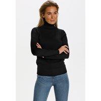 Saint Tropez Women's MilaSZ Rollneck Pullover in True Black | Size: Medium