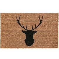 Orsina Stag Doormat in Natural | Size: 100 cm diameter