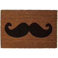 Orsina Moustache Coir Doormat in Natural | Size: 100 cm diameter