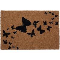 Orsina Butterflies Doormat in Brown | Size: 100 cm diameter