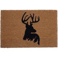 Orsina Stag Doormat in Brown | Size: 100 cm diameter