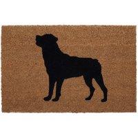 Orsina Rottweiler Doormat in Brown | Size: 100 cm diameter