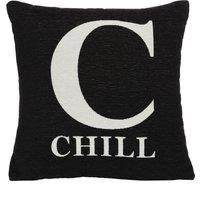 Orsina Chill Words Cushion in Black
