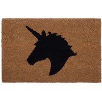 Orsina Unicorn Doormat in Brown | Size: 100 cm diameter
