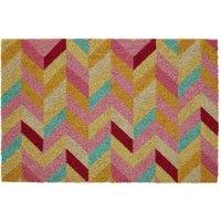 Orsina Chevron coir doormat | Size: 100 cm diameter