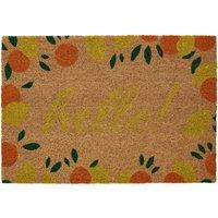 Orsina La Dolce Frutta Doormat in Brown | Size: 100 cm diameter