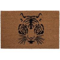 Orsina Tiger Face Doormat in Brown | Size: 100 cm diameter