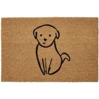 Orsina Dog Doormat in Brown | Size: 100 cm diameter