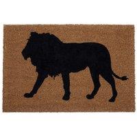 Orsina Lion Doormat in Brown | Size: 100 cm diameter