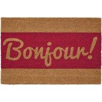 Orsina Bonjour Doormat in Pink | Size: 100 cm diameter