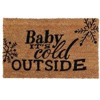 Orsina Cold Outside Doormat in Natural | Size: 100 cm diameter