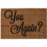 Orsina You Again Doormat in Natural | Size: 100 cm diameter