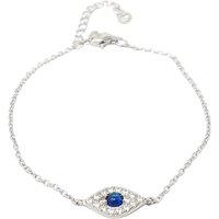 Harfi Women's Minimalist Elegant Evil Eye Sterling Silver Bracelet