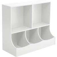 2-Tier Open Style Toy and Book Storage Organizer