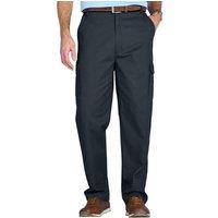 Chums Men's Cotton Cargo-Style Trousers in Black | Size: 42S