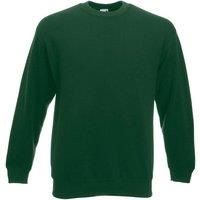 Fruit of the Loom Men's Classic 80 20 Set-in Sweatshirt in Bottle Green | Size: Large