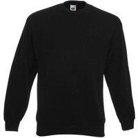 Fruit of the Loom Men's Classic 80 20 Set-in Sweatshirt in Black | Size: Small