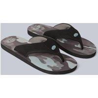 Animal Men's Jekyl All Over Printed Lightweight Flip Flop in Mid Grey | Size: 10