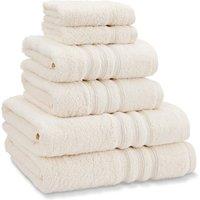 Catherine Lansfield 'Zero Twist' Cotton 6 Piece Towel Bale in Cream