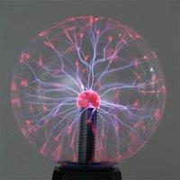 Leaper 4 Inch Sound Sensitive Static Ball Plasma Magic Night Lamp in Black