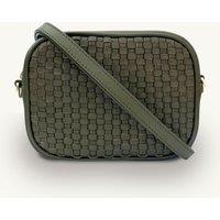 The Penelope Woven Leather Camera Bag