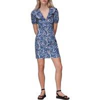 Watercolour Zebra Poplin Dress Animal Print