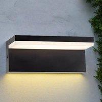 CGC Lighting Dallas Black Rectangular Outdoor Wall Light LED Opal Diffuser 3000k Warm White