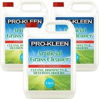 ProKleen Artificial Grass Cleaner Disinfectant 3 x 5L Cherry Fragrance in Clear